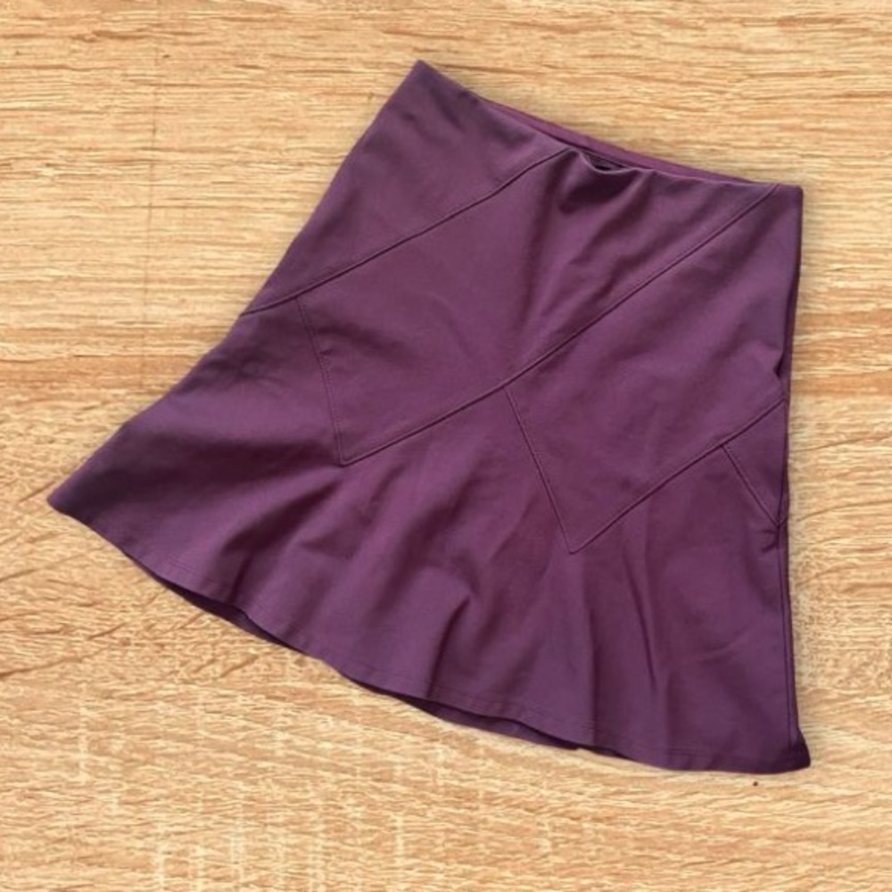 WHBM Maroon Flare Casual Skirt Size 0